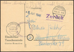 Gebühr Bezahlt, Belege 45-48, Notmaßnahmen, 1945, Brief - Autres & Non Classés