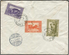 Bosnien & Herzegowina (Österr.), 1910, 46-47, 55, Brief - Bosnie-Herzegovine