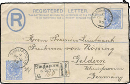 Malaiische Staaten Straits Settlements, 1895, 72, EU 1, Brief - Altri - Asia