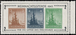 SBZ - Thüringen, 1945, Bl. 1 X F (II), Postfrisch - Sonstige & Ohne Zuordnung