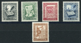 Island, 1953, 287/91, Postfrisch - Sonstige & Ohne Zuordnung