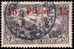 Deutsche Auslandspost Türkei, 1905, 34 B, Gestempelt - Maroc (bureaux)