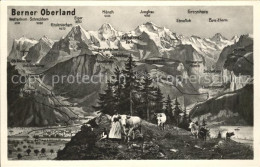 11747642 Jungfrau BE Panoramakarte Berner Oberland Jungfrau BE - Andere & Zonder Classificatie