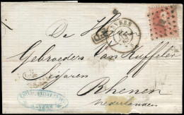 Belgien, 1863, 11 B, 12 C 13 A, Brief - Other & Unclassified