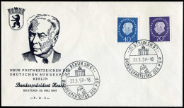 Berlin, 1959, 185 - 186, Brief - Altri & Non Classificati