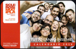 ITALIA 2016 - CALENDARIO TASCABILE - SCLEROSI MULTIPLA - TUTTO L'ANNO INSIEME - I - Tamaño Pequeño : 2001-...