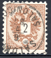 3038.1883 AUSTRIA LEVANT 2 SLD.VERY NICE SALONIQUE POSTMARK - Makedonien