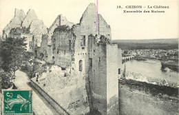  37   CHINON   LE CHATEAU  ENSEMBLE DES RUINES - Chinon