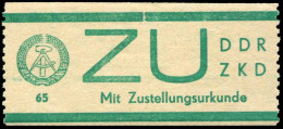 DDR ZKD Sendung Mit Zustellurkunde, 1965, 1, Postfrisch - Other & Unclassified