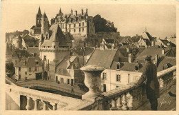  37  LOCHES   LE CHATEAU ROYAL ET LA PORTE DES CORDELIERS - Loches