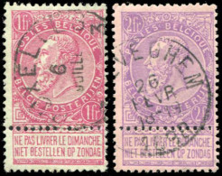 Belgien, 1893, 58-59, Gestempelt - Sonstige & Ohne Zuordnung