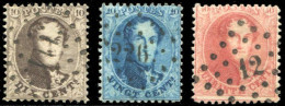 Belgien, 1863, 11-13 A, Gestempelt - Sonstige & Ohne Zuordnung