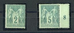 Frankreich, 1876, 57 II, 59 II B, Postfrisch - Otros & Sin Clasificación