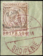 Albanien, 1914, 36-40, Briefstück - Albania