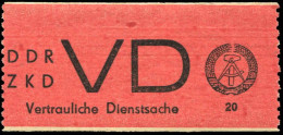 DDR Vertrauliche Dienstsachen, 1965, 1 A, Postfrisch - Otros & Sin Clasificación