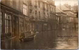 75019 PARIS - CARTE PHOTO - Crue 1910 Rue Des Jacobins  - Distrito: 19