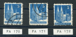 Amerik.+Brit. Zone (Bizone), 1948, 75 I WB DZ (3), Gestempelt - Sonstige & Ohne Zuordnung