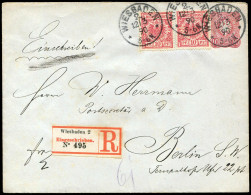 Deutsches Reich, 1890, U 12 B + 47(2), Brief - Autres & Non Classés