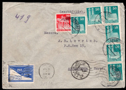 Amerik.+Brit. Zone (Bizone), 1948, 92 Wg (6), 85 Wg, Brief - Sonstige & Ohne Zuordnung