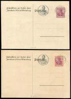 Deutsches Reich, 1922, PP 39 C2/01,PP 40 C2/01, Brief - Sonstige & Ohne Zuordnung