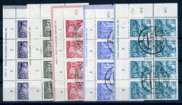 DDR, 1953, Ex 362-78 (8) DV, Postfrisch, Viererblock - Other & Unclassified