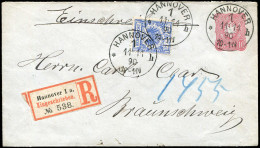 Deutsches Reich, 1890, U12A + 48, Brief - Other & Unclassified