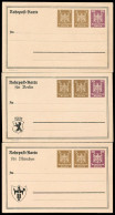 Deutsches Reich, 1925, PP 87 A1/01,02,03, Brief - Sonstige & Ohne Zuordnung