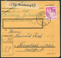 Amerik.+Brit. Zone (Bizone), 1948, 96 II WC, Brief - Sonstige & Ohne Zuordnung