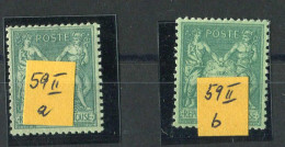 Frankreich, 1876, 59 II A, B, Postfrisch - Otros & Sin Clasificación