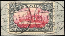 Deutsche Kolonien Samoa, 1900, 19, Briefstück - Samoa