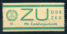 DDR ZKD Sendung Mit Zustellurkunde, 1965, Postfrisch - Other & Unclassified