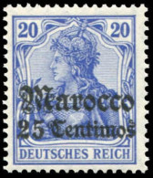 Deutsche Auslandspost Marokko, 1906, 37 A, Postfrisch - Turquie (bureaux)