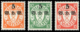 Danzig, 1934, 237-39, Postfrisch - Ungebraucht