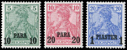 Deutsche Auslandspost Türkei, 1900, 12 II - 14 II, Ungebraucht - Marruecos (oficinas)