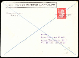 Deutsche Dienstpost II. - WK Alpenvorland, 1942, Brief - Occupazione 1938 – 45