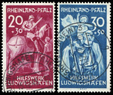 Französische Zone Rheinland Pfalz, 1948, 30-31, Gestempelt - Sonstige & Ohne Zuordnung