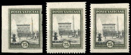 Vatikanstaat, 1933, 25 U, 25 Var., Postfrisch, Ungebraucht - Autres & Non Classés