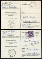 Amerik.+Brit. Zone (Bizone), 1945, P 765/66 II, Brief - Autres & Non Classés