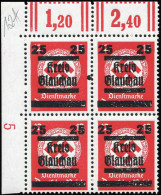 Deutsche Lokalausg. Glauchau, 1945, 36 DZ (4), Postfrisch - Sonstige & Ohne Zuordnung