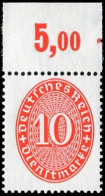 Deutsches Reich, 1929, D 123 X P OR, Postfrisch - Servizio