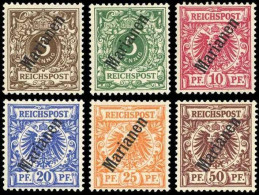 Deutsche Kolonien Marianen, 1900, 1-6 II, Ungebraucht - Mariana Islands