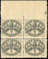 Vatikanstaat, 1945, P 12 Var., Postfrisch, Viererblock - Other & Unclassified