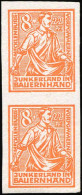 SBZ - Mecklenburg Vorpommern, 1945, 24 P I U (2), Postfrisch, Paar - Autres & Non Classés