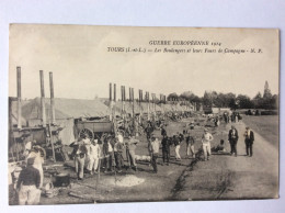 GUERRE EUROPEENNE 1914 : TOURS (I.-et-V.) - Les Boulangers Et Leurs Fours De Campagne - N.P. écrite Nov. 1914 - Guerra 1914-18