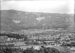 Négatif Sur Plaque De Verre 17.8 X 12.8  38 Isère SAINT MARCELLIN Vue Générale Pour émission CPSM - Diapositivas De Vidrio