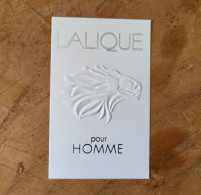 Carte Lalique Pour Homme - Profumeria Moderna (a Partire Dal 1961)