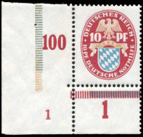 Deutsches Reich, 1925, 376 Pl.-Nr. 1, Postfrisch - Andere & Zonder Classificatie