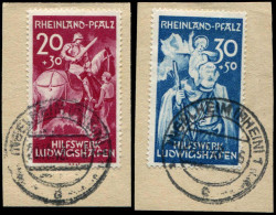 Französische Zone Rheinland Pfalz, 1948, 30-31, Briefstück - Autres & Non Classés