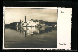 AK Rab, Ortsansicht Bei Stillem Wasser  - Croatia