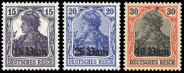 Deutsche Besetz.I.WK Rumänien, 1917, 1-3 F, Postfrisch - Occupation 1914-18